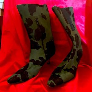 Jimmy Choo pony hair Camouflage ankle boots